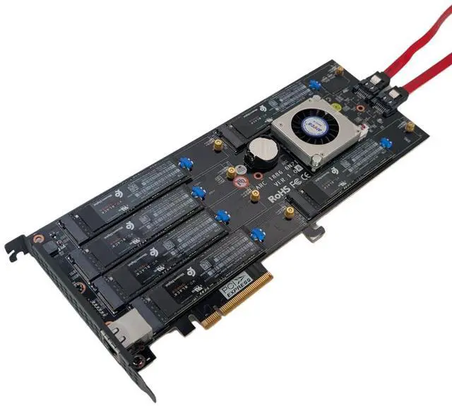 Alt view image 2 of 6 - Areca ARC-1886-6N2I (PCIe Gen 4.0 M.2 NVMe Hardware RAID controller)