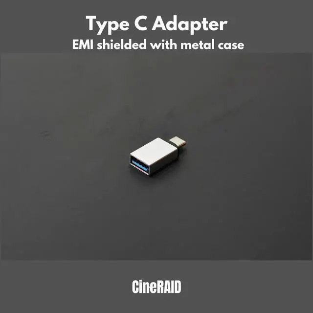 Alt view image 6 of 7 - CineRAID CR-H116 USB 3.0 Docking Station for 2.5"/3.5" SATA SSD/HDD, UASP Supported, Up to 20TB, Tool-Free, Type-C Adapter, Compatible with Windows/Mac/Linux (White)