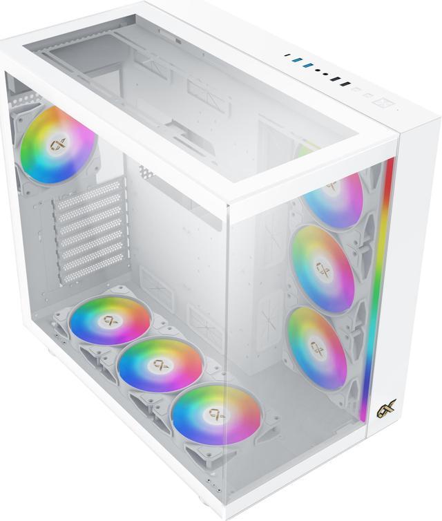 Xigmatek Shows off Glowing White PC Test Bed and Several High-End