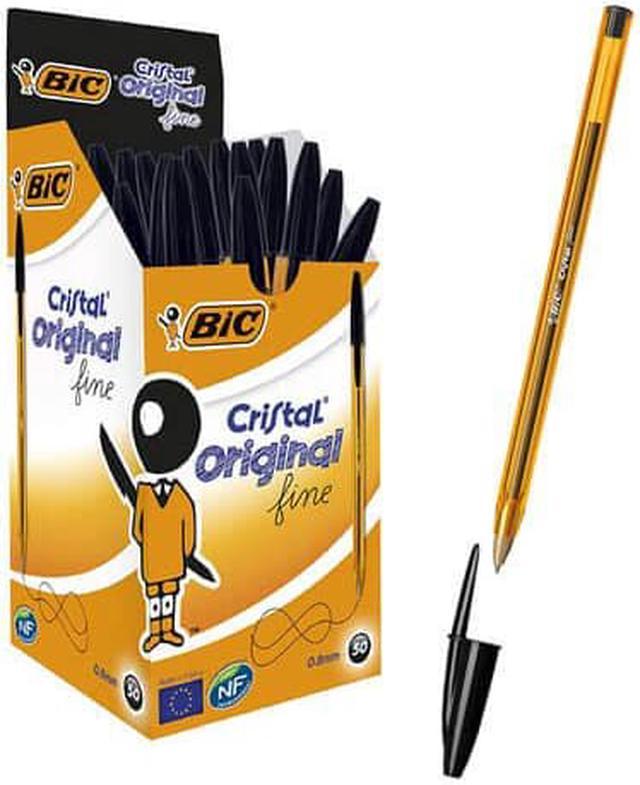 Bic Cristal Original Fine Ballpoint Pen 0.8mm 50pk - Black 