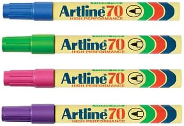 Main image of Artline Permanent Marker 1.5mm Bullet - Brights 12pk