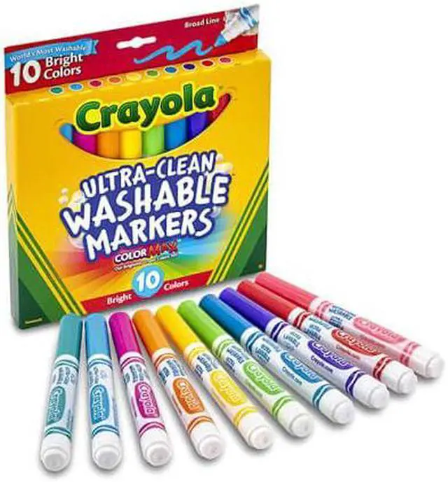 Alt view image 2 of 3 - Crayola Washable Broadline Marker 10pk - Bright