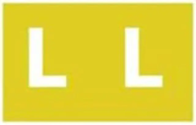 Main image of Avery Colour Coding Labels 25x38mm 180pk - L Mustard