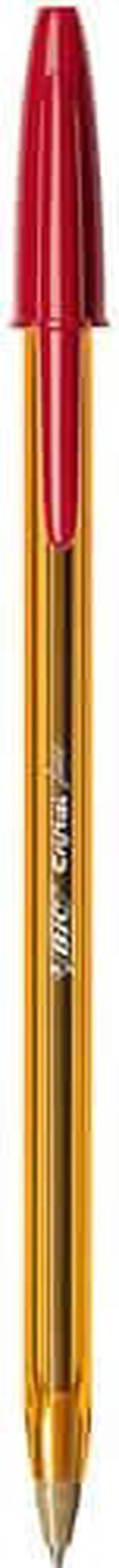 Alt view image 3 of 3 - Bic Cristal Original Fine Ballpoint Pen 0.8mm 50pk - Red