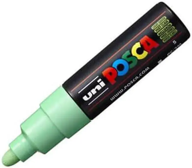 Main image of Uni Posca PC-7M Broad Bullet Tip Paint Marker - Light Green