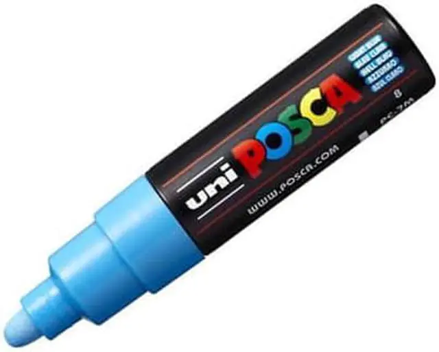 Main image of Uni Posca PC-7M Broad Bullet Tip Paint Marker - Light Blue