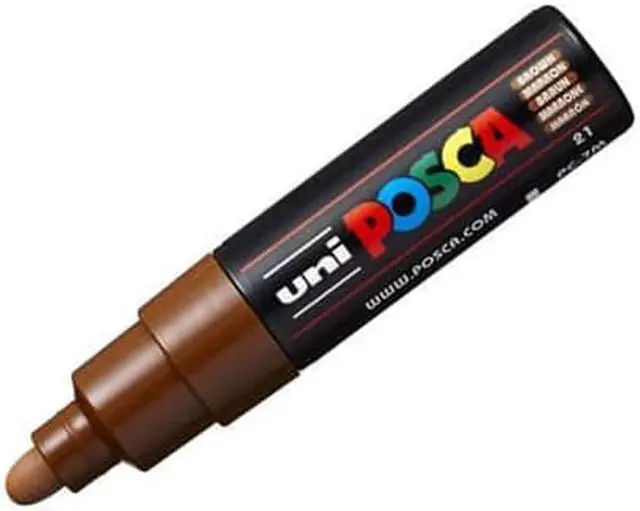 Main image of Uni Posca PC-7M Broad Bullet Tip Paint Marker - Brown