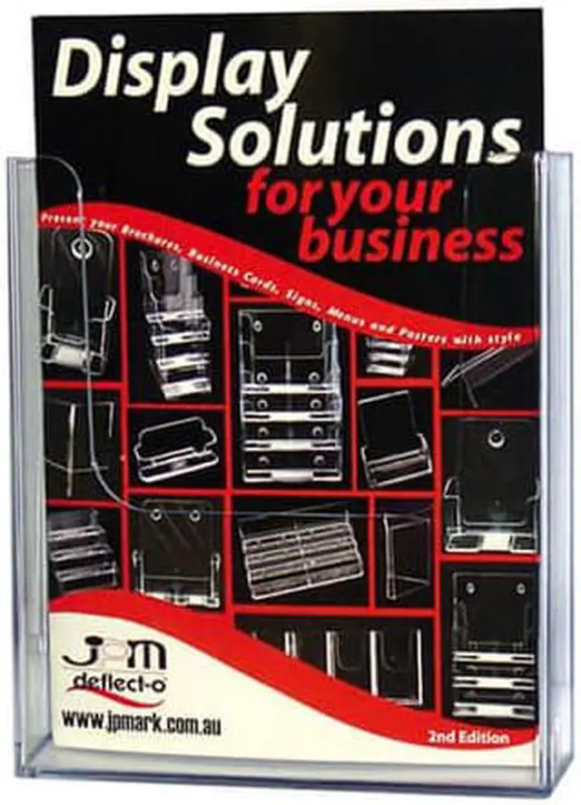 Alt view image 2 of 2 - Deflecto Wall Mount Brochure Holder (A4) - Curved