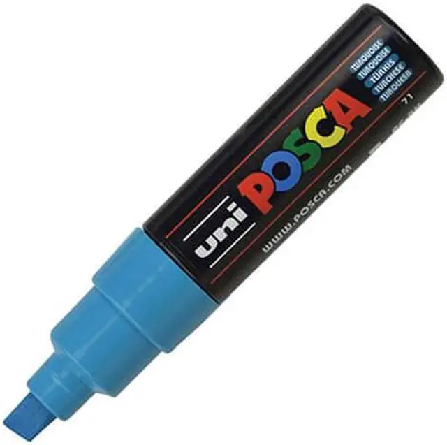 Main image of Uni Posca PC-8K Chisel Tip Paint Marker - Turquoise