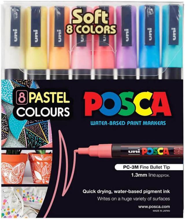 POSCA PC-3M Paint Markers Pastel 4 Pack