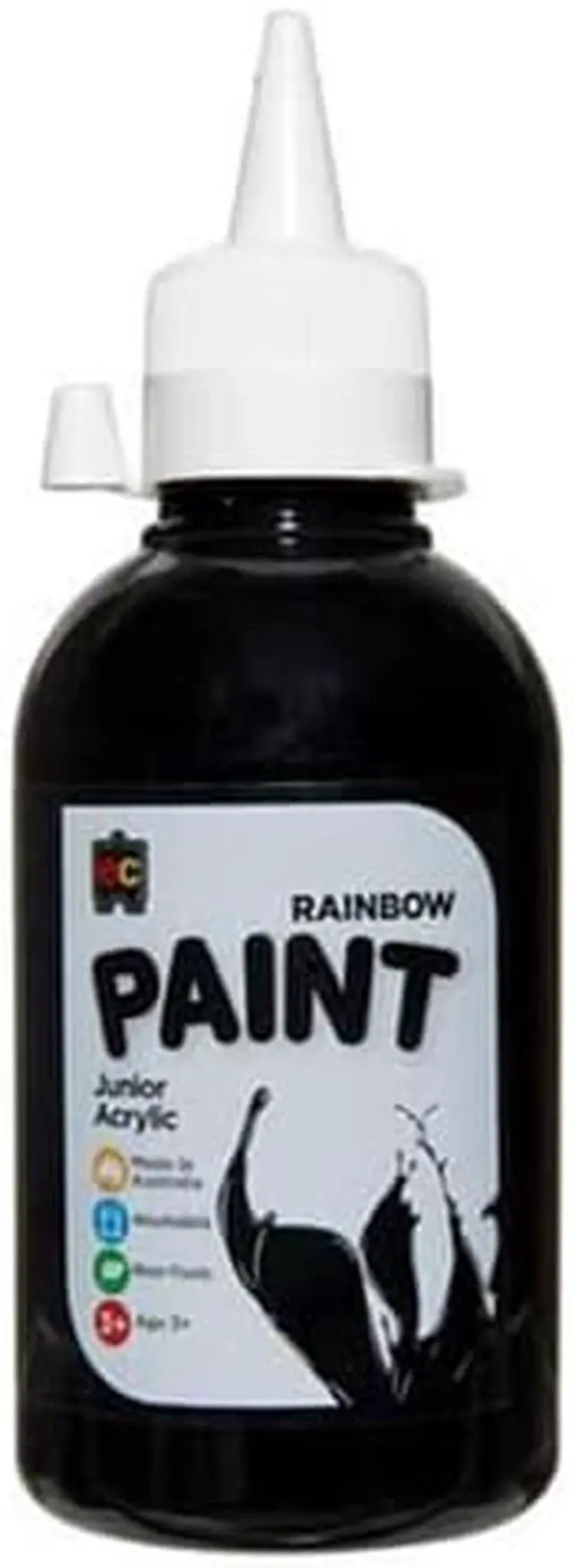 Main image of EC Junior Acrylic Rainbow Paint 250mL - Black