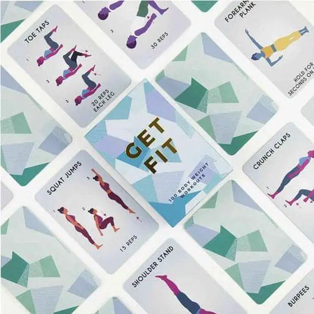 Alt view image 3 of 3 - 100 Get Fit Exercises Cards