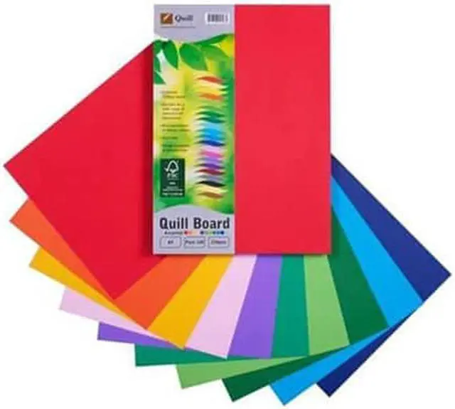 Main image of Quill Cardboard A4 (100pk) - Assorted
