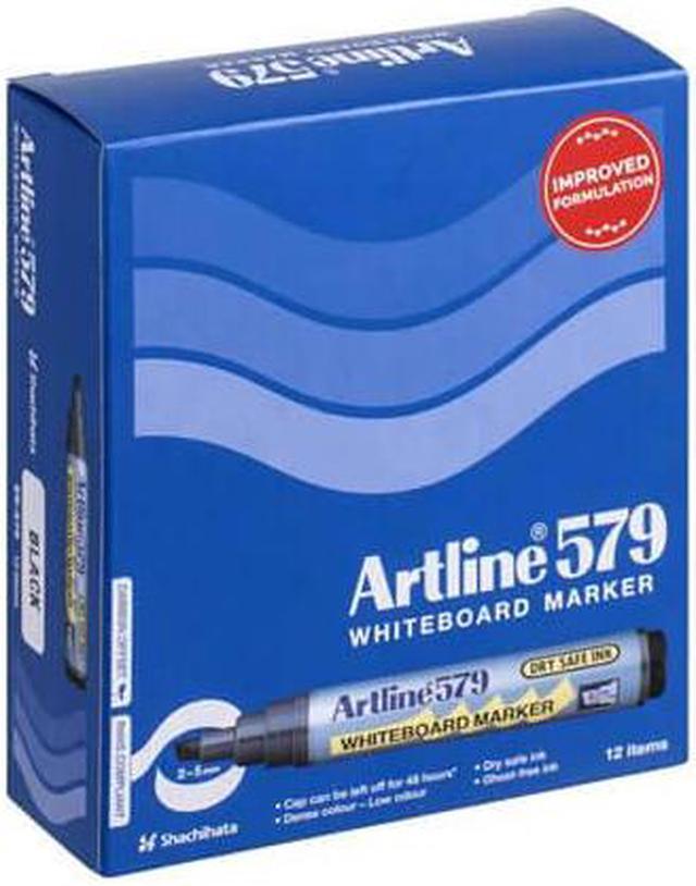 Artline 579 Whiteboard Marker Chisel Tip 2.0-5.0mm Black