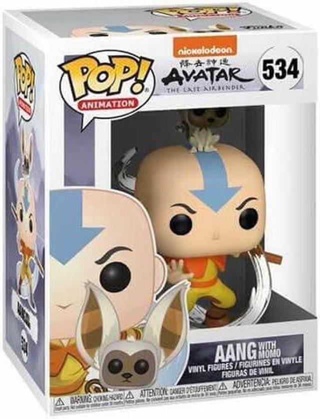 Alt view image 12 of 12 - Avatar The Last Airbender Funko POP Vinyl Figure - Aang w/ Momo