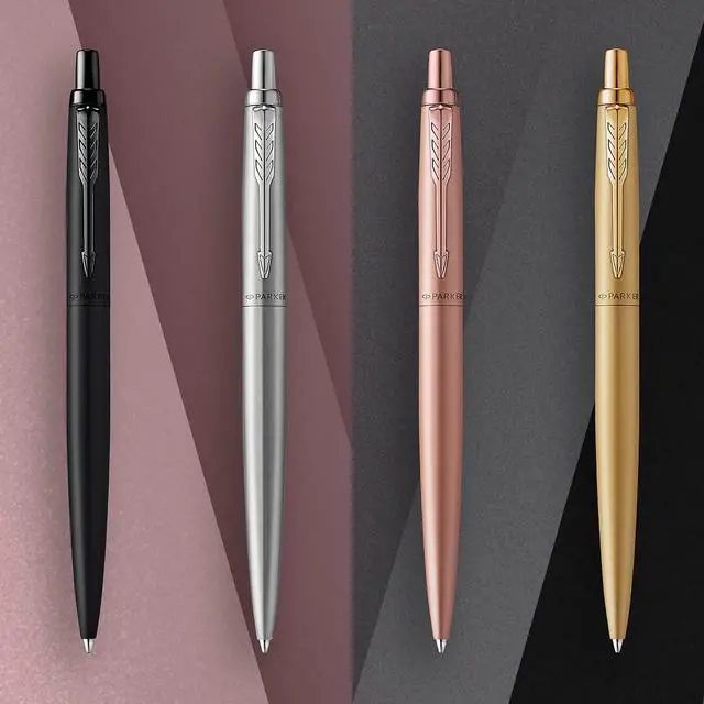 Alt view image 3 of 6 - Jotter XL Ballpoint Pen, Monochrome Matte Black, Medium Point, Blue Ink, Gift Box - Smooth Writing, Signature Design, Stationary, Desk Essentials