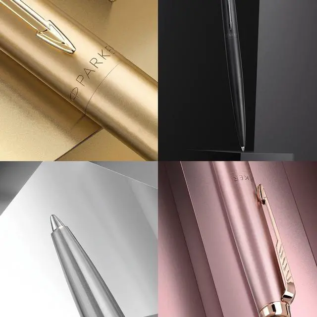 Alt view image 4 of 6 - Jotter XL Ballpoint Pen, Monochrome Matte Black, Medium Point, Blue Ink, Gift Box - Smooth Writing, Signature Design, Stationary, Desk Essentials