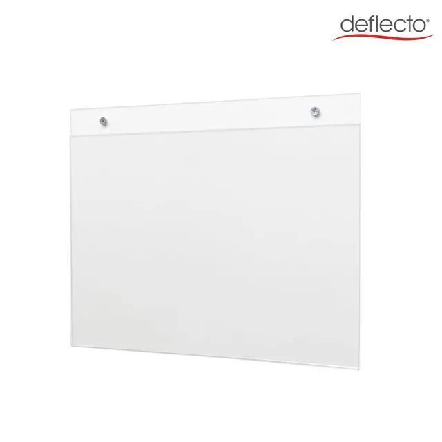 Alt view image 3 of 7 - Deflecto A4 Landscape Wall Sign Holder - A4 Sign Holder - A4 Wall Mounted Document Holder - Poster Holder - Advertising Board Wall Display - Wall Mounted Letter Board Sign - Wall Message Board