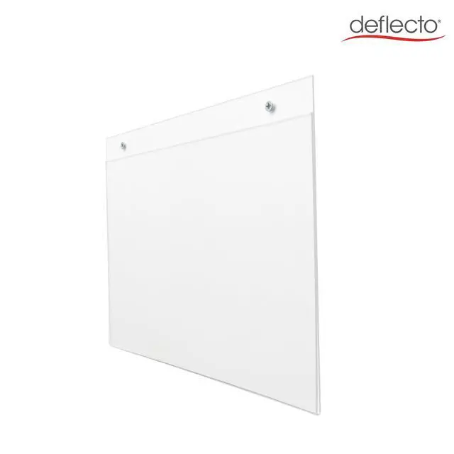 Alt view image 5 of 7 - Deflecto A4 Landscape Wall Sign Holder - A4 Sign Holder - A4 Wall Mounted Document Holder - Poster Holder - Advertising Board Wall Display - Wall Mounted Letter Board Sign - Wall Message Board