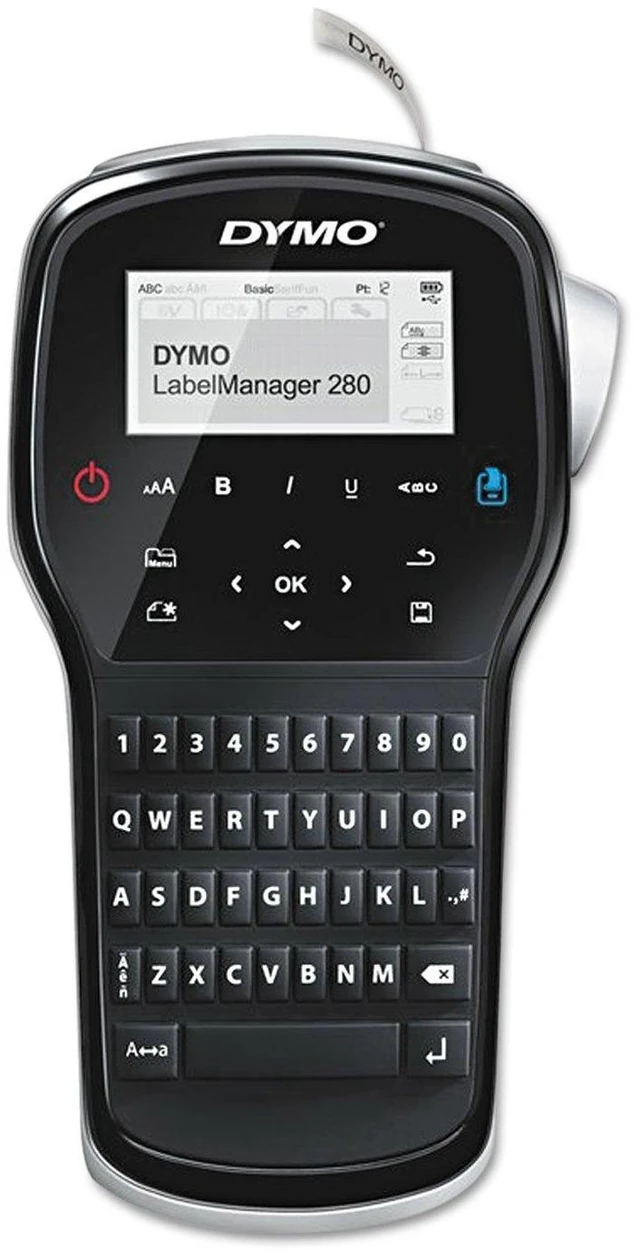 Main image of 1815990 LabelManager 280, 2 Lines, 4w x 2 3/10d x 7 9/10h (DYM1815990)