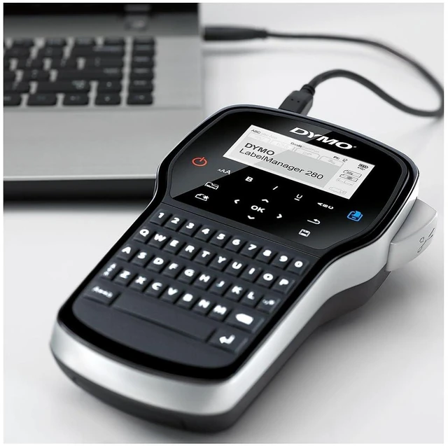 Alt view image 5 of 7 - 1815990 LabelManager 280, 2 Lines, 4w x 2 3/10d x 7 9/10h (DYM1815990)