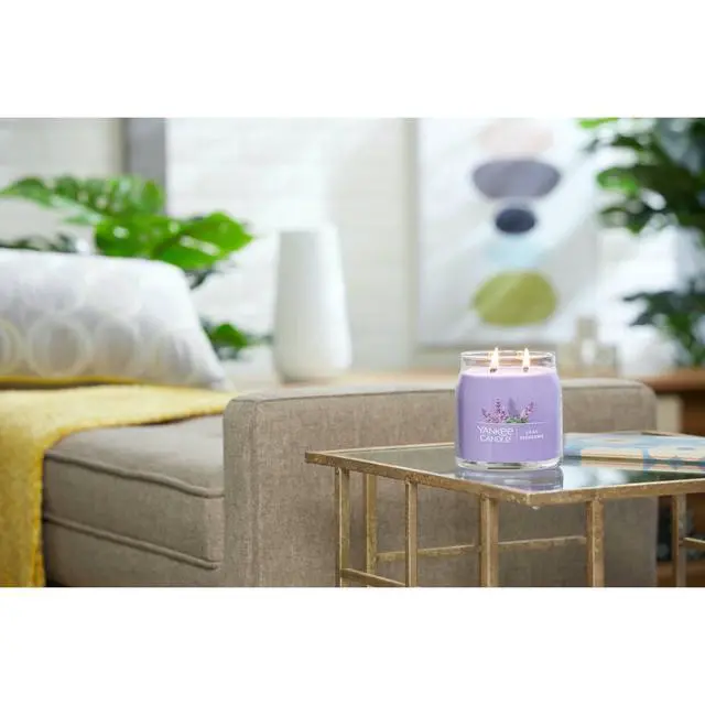 Alt view image 3 of 6 - Yankee CandleIced Berry Lemonade Scented Signature 13oz Medium Jar 2-Wick Candle Over 35 Hours of Burn Time