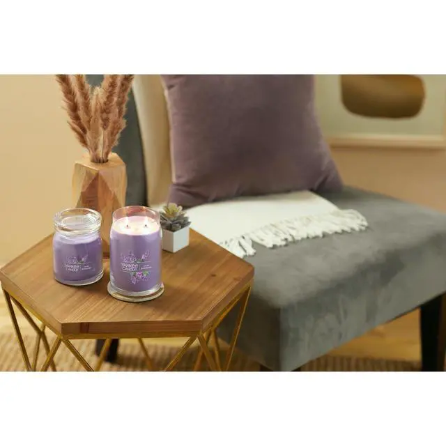 Alt view image 4 of 6 - Yankee CandleIced Berry Lemonade Scented Signature 13oz Medium Jar 2-Wick Candle Over 35 Hours of Burn Time