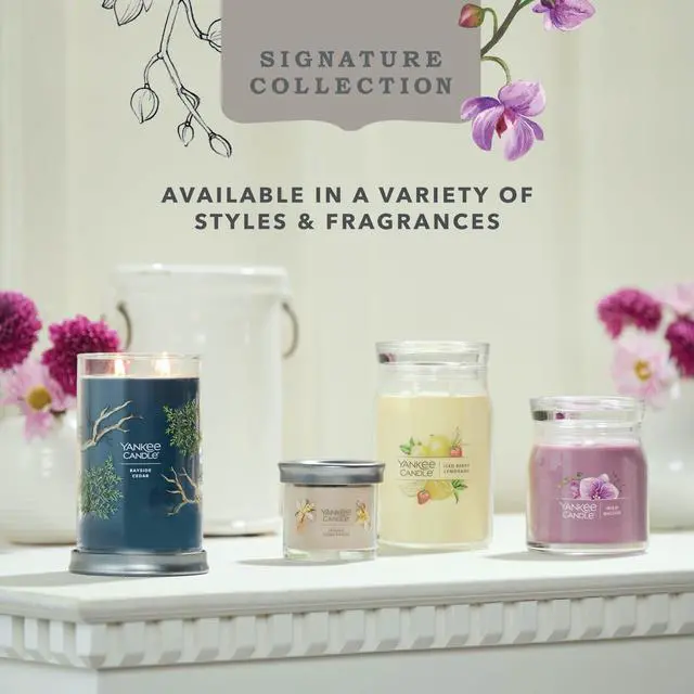 Alt view image 6 of 6 - Yankee CandleIced Berry Lemonade Scented Signature 13oz Medium Jar 2-Wick Candle Over 35 Hours of Burn Time