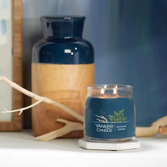 Alt view image 4 of 5 - Yankee Candle MidSummer's Night Scented Signature 13oz Medium Jar 2-Wick Candle Over 35 Hours of Burn Time