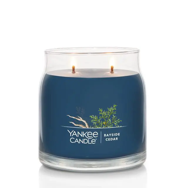 Alt view image 2 of 5 - Yankee Candle MidSummer's Night Scented Signature 13oz Medium Jar 2-Wick Candle Over 35 Hours of Burn Time