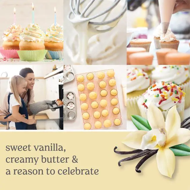 Alt view image 3 of 4 - Yankee Candle Vanilla Cupcake Scented Signature 13oz Medium Jar 2-Wick Candle Over 35 Hours of Burn Time