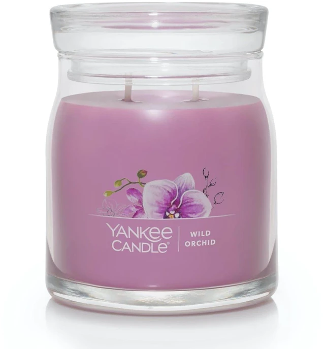 Main image of Yankee Candle Wild Orchid Scented Signature 13oz Medium Jar 2-Wick Candle Over 35 Hours of Burn Time