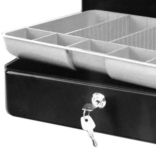Alt view image 3 of 3 - ESSELTE 375126 Cash Box Classic,NO12 Black
