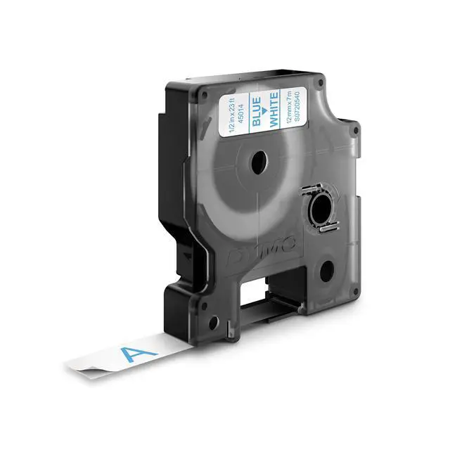 Alt view image 7 of 7 - D1 Standard Labelling Tape 12mm x 7m - Blue on White