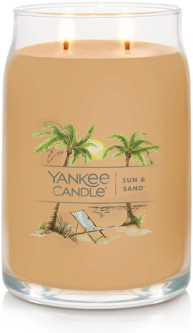 Alt view image 2 of 4 - Yankee Candle Sun & Sand Scented Signature 20oz Large Jar 2-Wick Candle Over 60 Hours of Burn Time