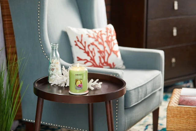Alt view image 3 of 5 - Yankee Candle Pineapple Cilantro Scented Classic 22oz Large Jar Single Wick Candle Over 110 Hours of Burn Time