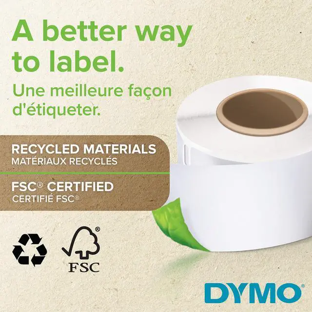 Alt view image 3 of 8 - Address labels - white - 54 x 25 mm - 500 label(s) ( 1 roll(s) x 500 ) - for DYMO LabelWriter - S0722520