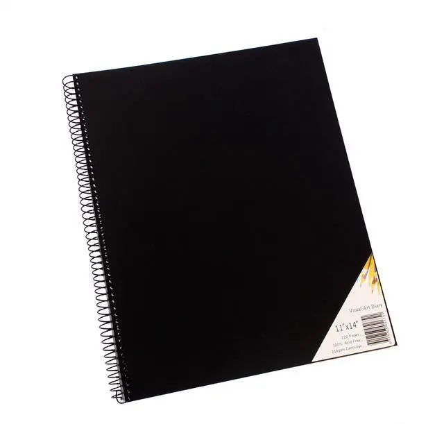 Main image of Quill Visual Art Diary PP Black 110GSM 11 X 14 120 pages
