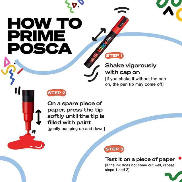 Alt view image 2 of 5 - Posca Acrylic Paint Marker, PC-8K Broad tip, Light Blue (PX148858000)