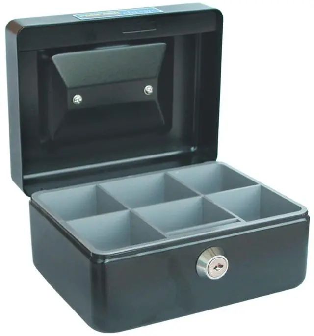 Main image of Classic Cash Box - 152x115x80mm, Black by Esselte