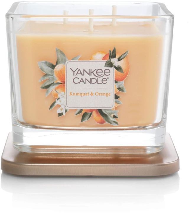 Alt view image 2 of 2 - Yankee Candle Elevation Collection with Platform Lid Kumquat & Orange Scented Candle, Medium 3-Wick, 38 Hour Burn Time