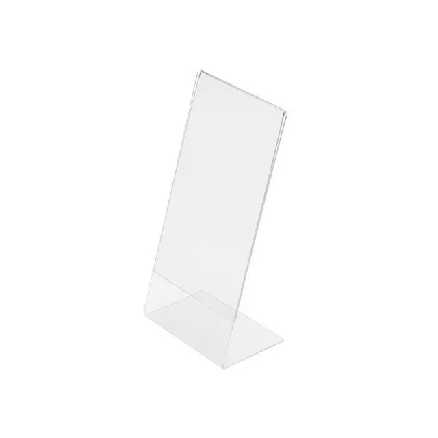 Alt view image 3 of 4 - Deflecto A4 Portrait Slanted Sign Holder - Crystal Clear