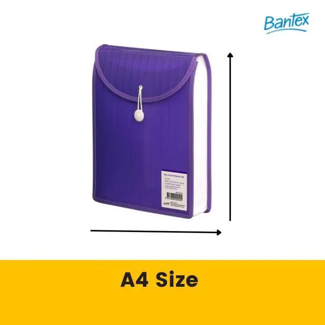 Alt view image 3 of 4 - Bantex A4 Top Load Attache File, Violet