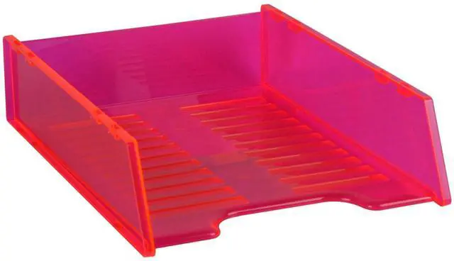 Main image of Italplast Multi Fit A4 Document Tray, Neon Red