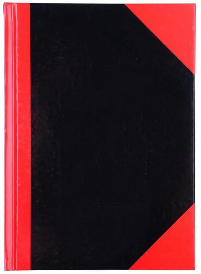 Main image of Cumberland Notebook Gloss Cover A5 200 Leaf, Red and Black, (A543110)