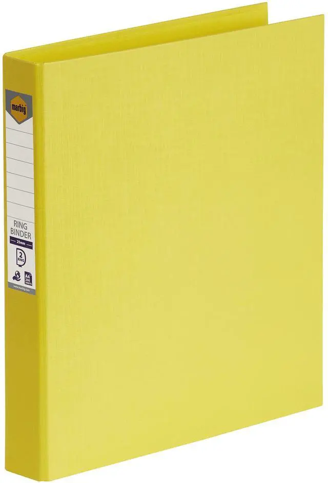 Main image of MARBIG(R) 2D PE A4 Linen Binder, 25 mm, Lemon