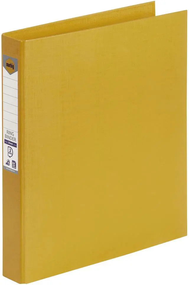 Main image of MARBIG(R) 2D PE Linen Ring Binder, 25 mm, Yellow