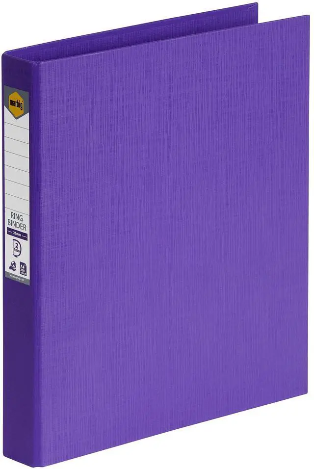 Main image of MARBIG(R) 2D PE A4 Linen Ring Binder, 25 mm, Purple