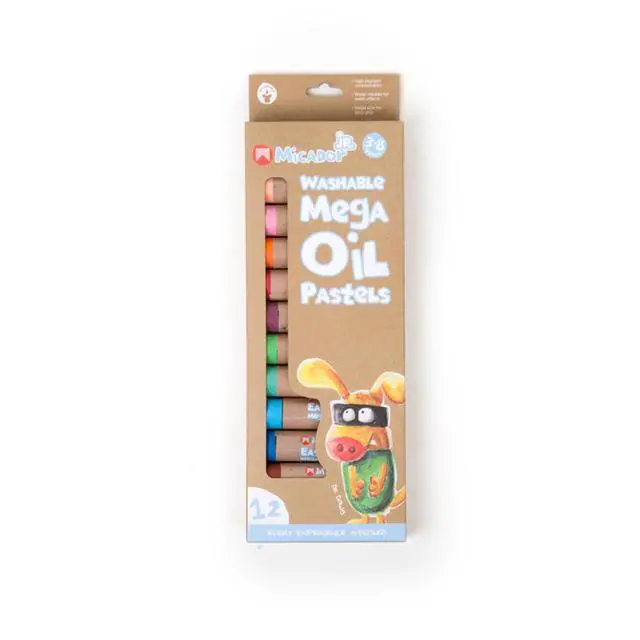 Main image of Micador - Easy Wash Mega Oil Pastels (12 pack)