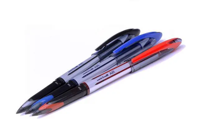 Alt view image 6 of 7 - uni-ball UB-188-L Rollerball Pens. Premium 0.7mm Medium Nib for Super Smooth Handwriting. Writes Like a Fountain Pen. Fade and Water Resistant Liquid Uni Super Ink. Box of 12 Red Ballpoint Pens
